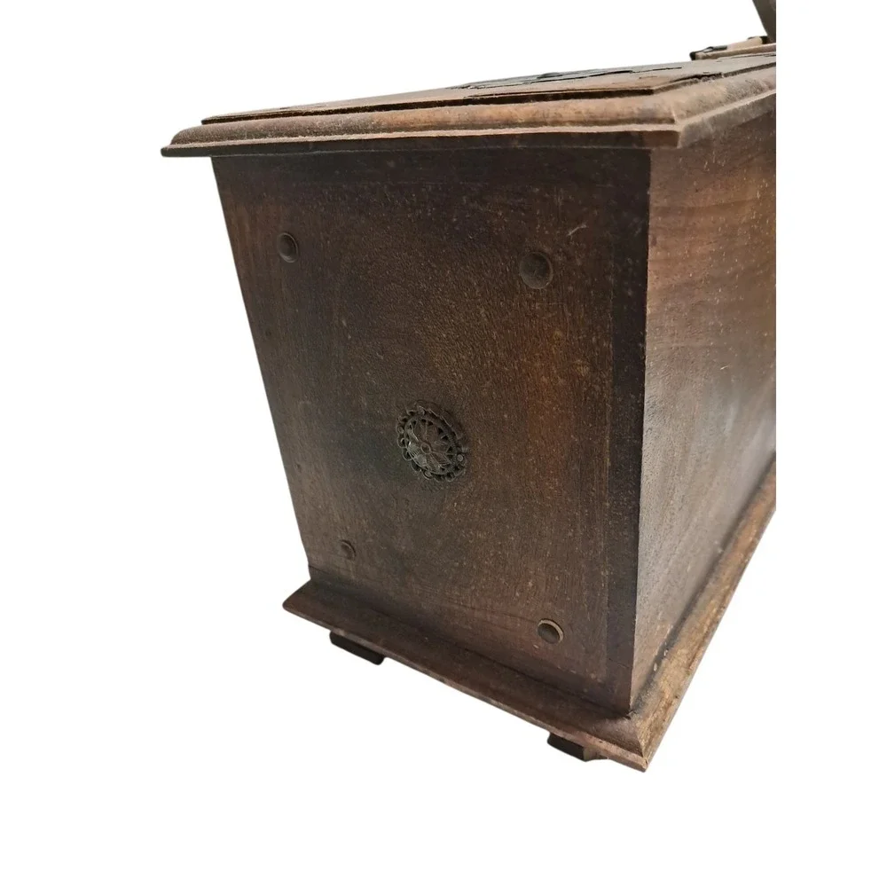 Antique‎ Vintage Heavy Wooden 9 Drawer Spice Cabinet Apothecary Chest